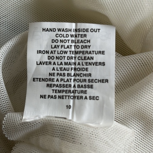 Sympli off white mesh camisole sz 6 - Picture 4 of 5